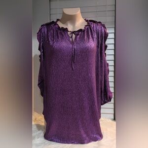 Cato Women’s 2X Cold Shoulder Top